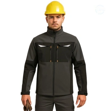 Geaca lucru sport primavara toamna Softshell neagra - Img 4