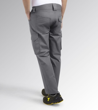 Lichidare: Ultima bucata, Pantaloni lucru talie Cargo confortabili gri deschis Diadora Utility - Img 4