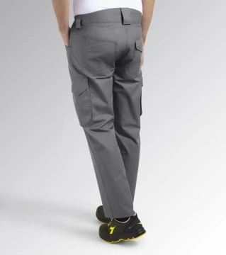 Lichidare: Ultima bucata, Pantaloni lucru talie Cargo confortabili gri deschis Diadora Utility - Img 4