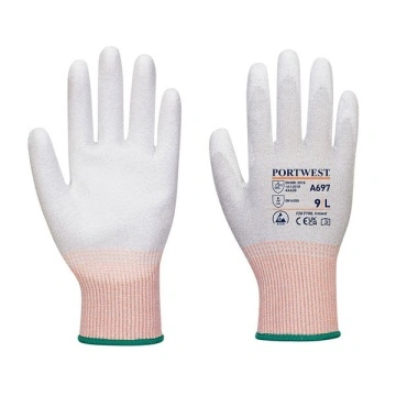 Manusi protectie ESD respirabili, imersate in PU Portwest