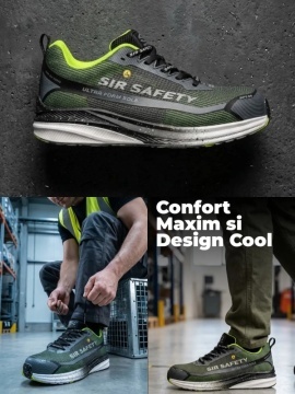 Pantofi de protectie S1P ultra usori, comozi si respirabili Sir Safety, pentru vara - Img 2