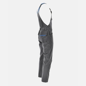 Salopeta de lucru mecanic | Flexibila si confortabila | gri-albastra - Img 2