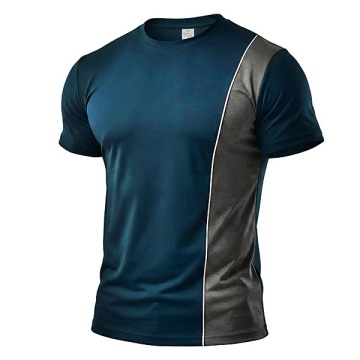 Tricou barbati bumbac bicolor - Img 3