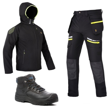 Costum complet Toamna: Pantaloni elastici, Jacheta softshell si Bocanci impermeabili