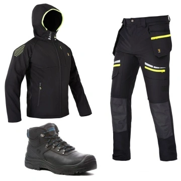 Costum complet Toamna: Pantaloni elastici, Jacheta softshell si Bocanci impermeabili
