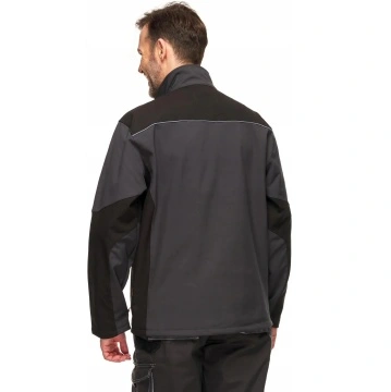Geaca lucru sport primavara toamna Softshell neagra - Img 3