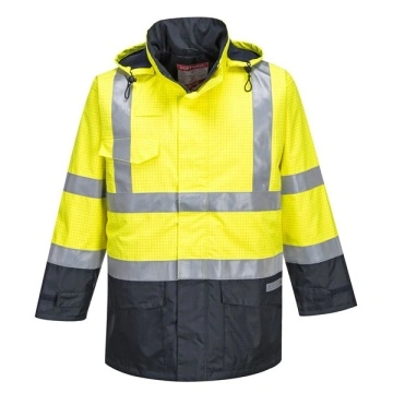 Jacheta de ploaie reflectorizanta, captusita Multi Protection ignifuga Portwest