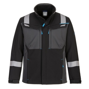 Jacheta softshell ignifuga rezistenta la substante chimice, neagra Portwest
