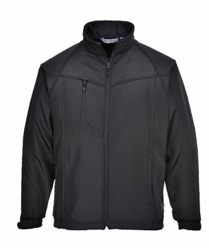 Jacheta Softshell negru rezistent la vant si apa, respirabil Portwest