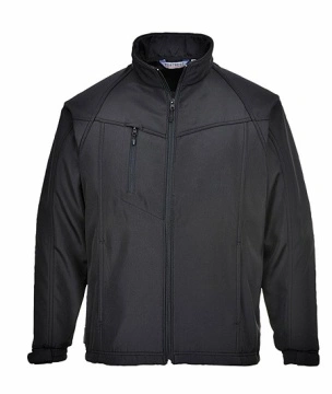 Jacheta Softshell negru rezistent la vant si apa, respirabil Portwest
