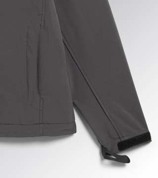 Jacheta softshell Sail gri cu gluga reglabila Diadora Utility - Img 2