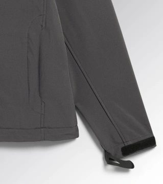 Jacheta softshell Sail gri cu gluga reglabila Diadora Utility - Img 2
