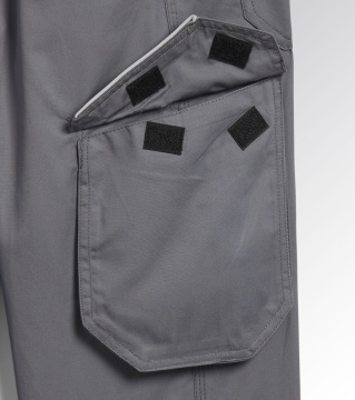 Lichidare: Ultima bucata, Pantaloni lucru talie Cargo confortabili gri deschis Diadora Utility - Img 5
