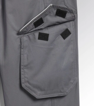 Lichidare: Ultima bucata, Pantaloni lucru talie Cargo confortabili gri deschis Diadora Utility - Img 5