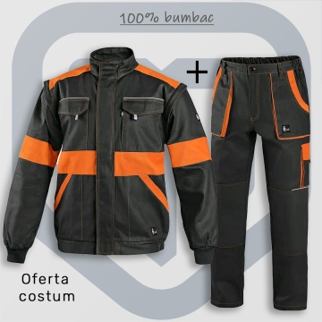 Oferta costum salopeta de lucru bumbac 100% CXS | Best Seller