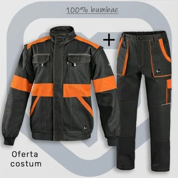 Oferta costum salopeta de lucru bumbac 100% CXS | Best Seller