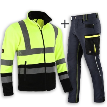 Pachet costum toamna Pantaloni elastici si Hanorac fleece - Img 1