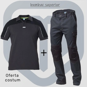 Pachet de lucru vara: Pantaloni si tricou de lucru casual Siggi