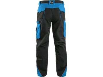 Pantaloni salopeta de lucru CXS SIRIUS, barbati, negru-albastru - Img 3