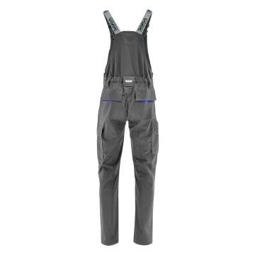 Salopeta de lucru mecanic | Flexibila si confortabila | gri-albastra - Img 3