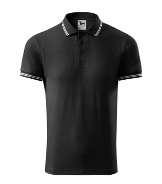 Tricou polo negru personalizat cu logo Magma.Work - Img 2