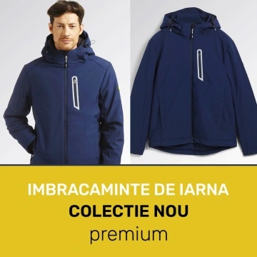 Jachetă Softshell de Iarnă | Rezistentă la Apă și Vânt Diadora albastru inchis - Img 2