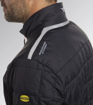 Lichidare: Ultima bucata - Geaca de lucru usoara captusita confortabil negru Diadora Utility - Img 4