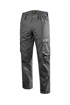 Lichidare: Ultima bucata, Pantaloni lucru talie Cargo confortabili gri deschis Diadora Utility - Img 2