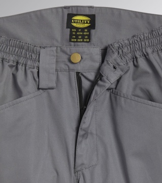 Lichidare: Ultima bucata, Pantaloni lucru talie Cargo confortabili gri deschis Diadora Utility - Img 6