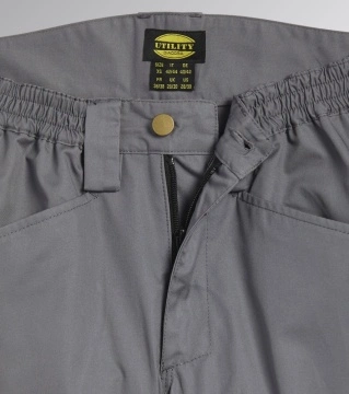 Lichidare: Ultima bucata, Pantaloni lucru talie Cargo confortabili gri deschis Diadora Utility - Img 6