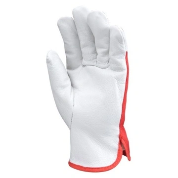 Manusi de protectie piele vitel gri-rosu 880 Best Dockers Pret