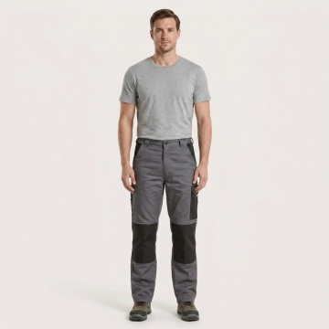 Pantaloni de lucru talie tercot gri/negru CXS - Img 6