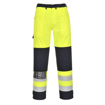 Pantaloni talie de lucru Multi Norm galben fluorescent Portwest