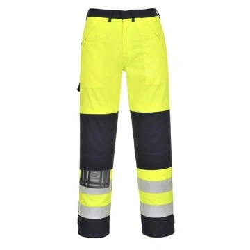 Pantaloni talie de lucru Multi Norm galben fluorescent Portwest