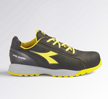 Pantofi de protectie Diadora Glove MDS S3 HRO SRC negru/galben - Img 1