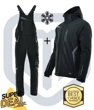 Set de lucru iarna Sara Softshell: Geaca si Salopeta captusita
