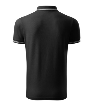 Tricou polo negru personalizat cu logo Magma.Work - Img 3
