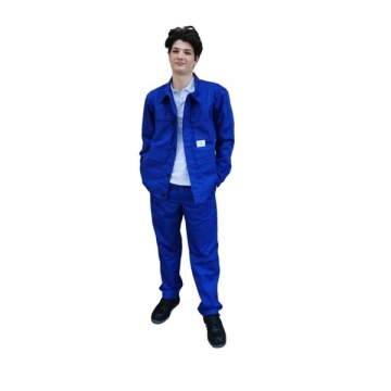Costum ignifug pentru sudori din 100% bumbac, 350gr/mp