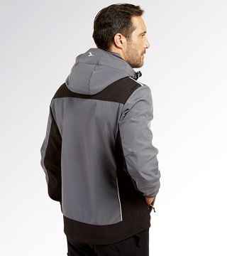 Geaca de lucru softshell Carbon Tech tip hanorac cu gluga Diadora Utility - Img 2