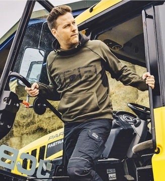 Hanorac de lucru durabil cu gluga JCB - Img 2