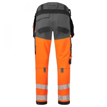 Pantalon de lucru elastici, ventilati Portwest EV4 cu buzunare multiple si Bandă reflectorizantă