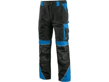 Pantaloni salopeta de lucru CXS SIRIUS, barbati, negru-albastru