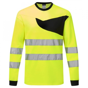 Tricou cu maneca lunga reflectorizant Portwest Hi-Vis PW2 - Img 1