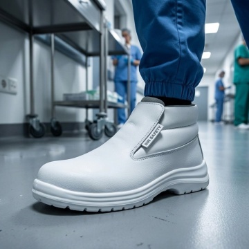 Bocanci protectie albi abator si medical S2 FO SR Sir Safety - Img 3