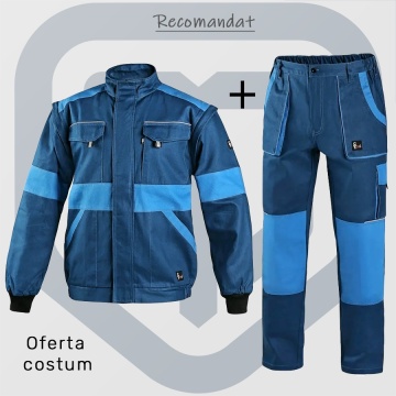 Costum salopeta de lucru subtire bumbac 100% vara Cxs