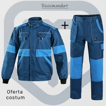 Costum salopeta de lucru subtire bumbac 100% vara Cxs