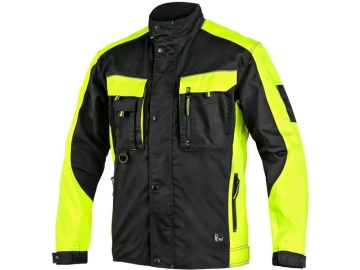 Jacheta de lucru barbati CXS SIRIUS Negru-HV Galben - Img 1