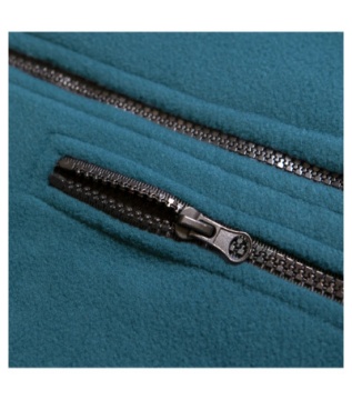Jacheta fleece de iarna contrast gri metalic - Img 5