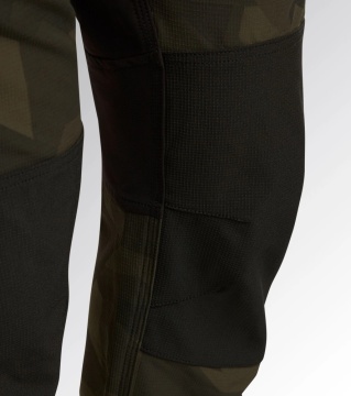 Pantaloni de lucru elastici ripstop hidrofug Diadora Freedom, verde camuflaj - Img 3