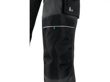 Pantaloni salopeta de lucru CXS SIRIUS, barbati, gri-verde - Img 2
